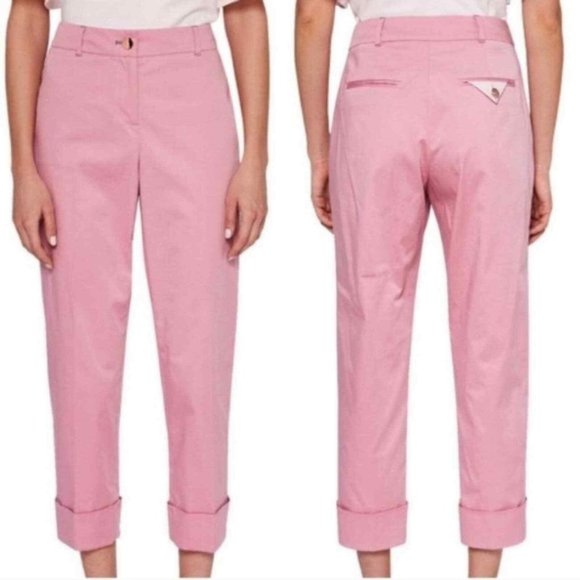reduced/ Ted Baker Drop Ted Gorgeous Pants in Bubblegum Pink Size 8 US ted 3 EUC - Picture 1 of 6